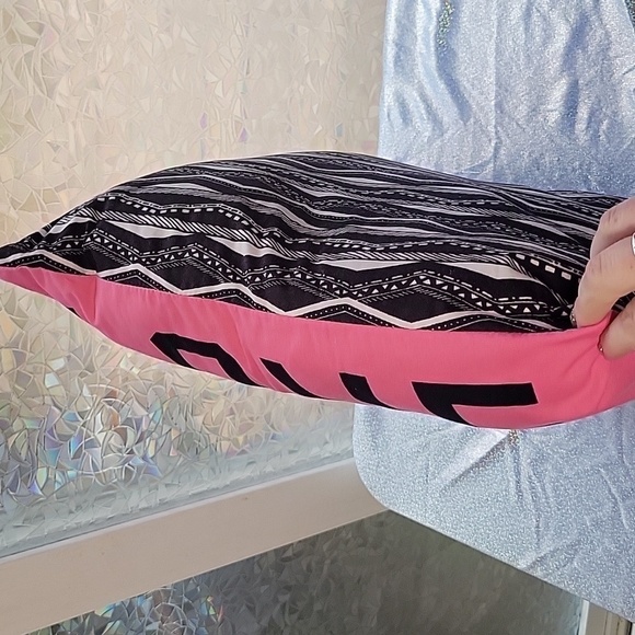 Pink VS Vintage Dorm Room Hott Pink Love Pink Throw Pillow - Picture 5 of 9